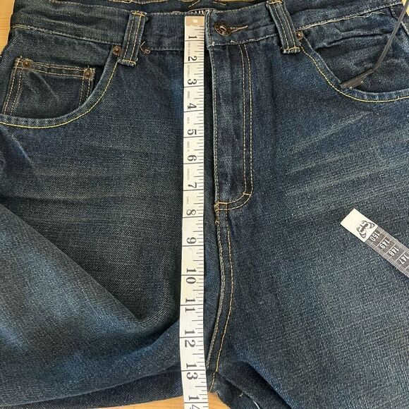 Y2K Avirex 3D Lettering Jeans Baggy Loose Fit Size 20 - Picture 9 of 10